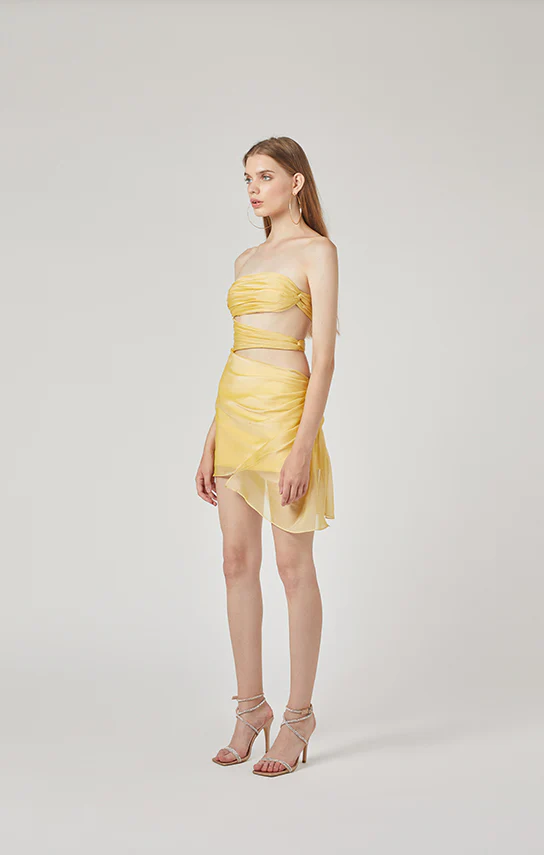 3 Carats Side Chiffon Mini Dress - Image 11