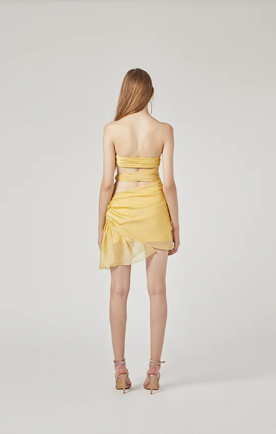 3 Carats Side Chiffon Mini Dress - Image 13