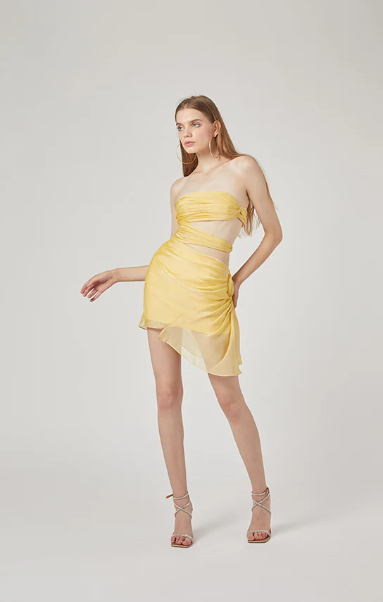 3 Carats Side Chiffon Mini Dress - Image 17