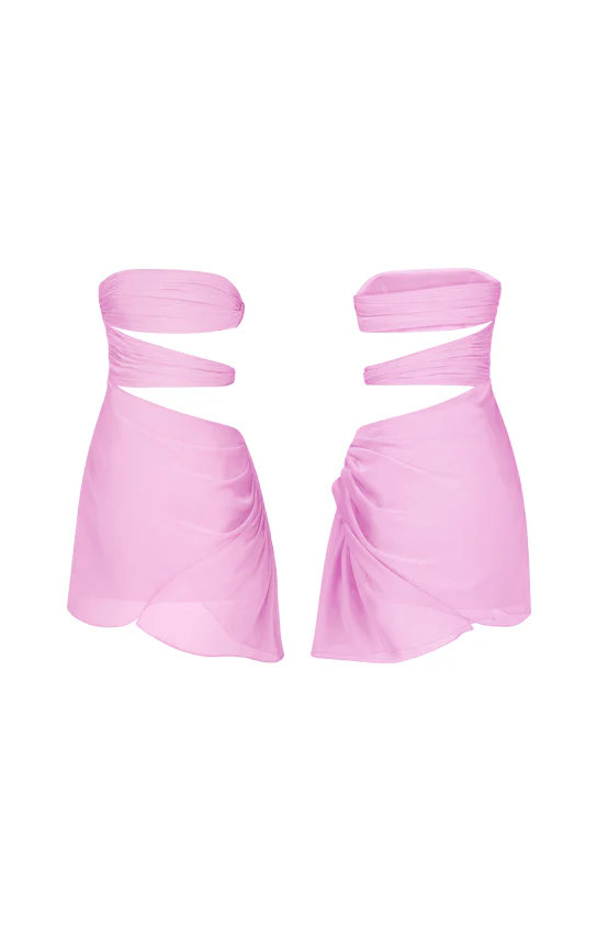 3 Carats Side Chiffon Mini Dress - Image 29