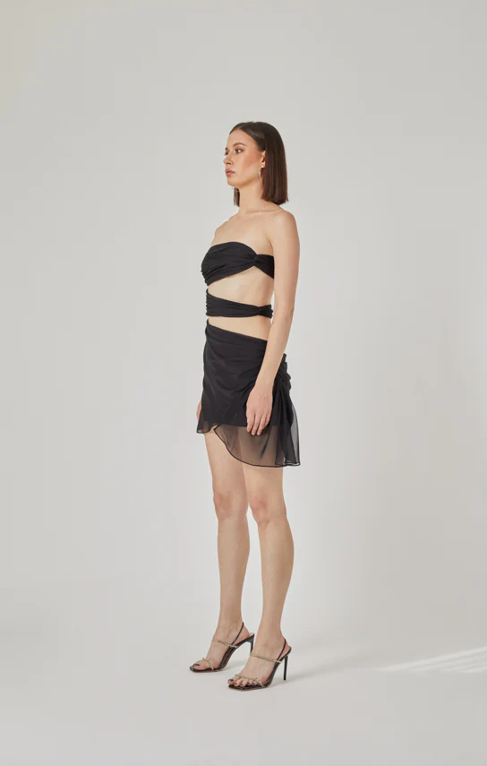 3 Carats Side Chiffon Mini Dress - Image 31