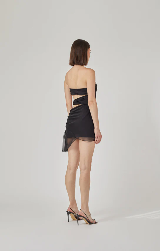 3 Carats Side Chiffon Mini Dress - Image 32