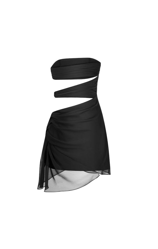 3 Carats Side Chiffon Mini Dress - Image 39