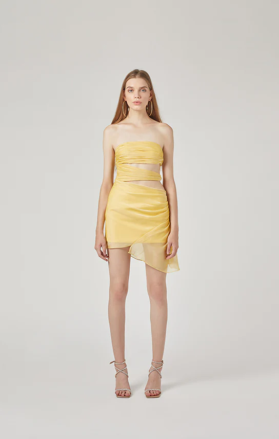 3 Carats Side Chiffon Mini Dress - Image 9