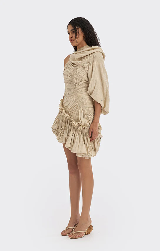 Art Pieces - Hand-Draped Mini Dress - Image 2
