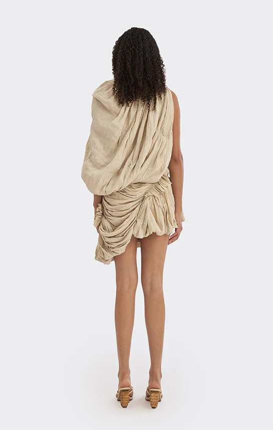 Art Pieces - Hand-Draped Mini Dress - Image 3