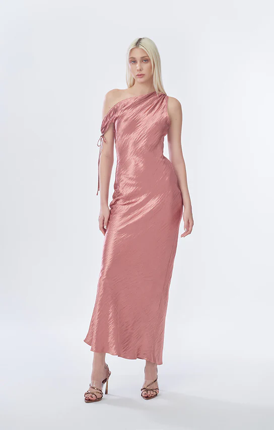 Asymmetric Off Shoulder Dress - Image 5