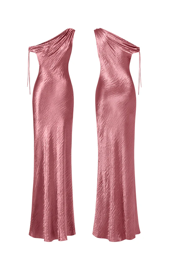 Asymmetric Off Shoulder Dress - Image 9