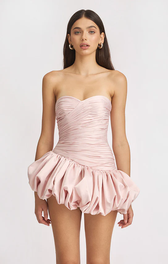 Balloon Draped Mini Dress - Image 16