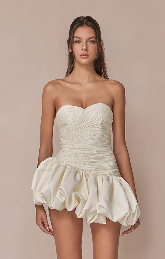 Balloon Draped Mini Dress - Image 20