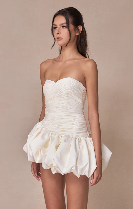 Balloon Draped Mini Dress - Image 22