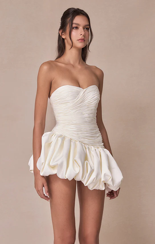 Balloon Draped Mini Dress - Image 24