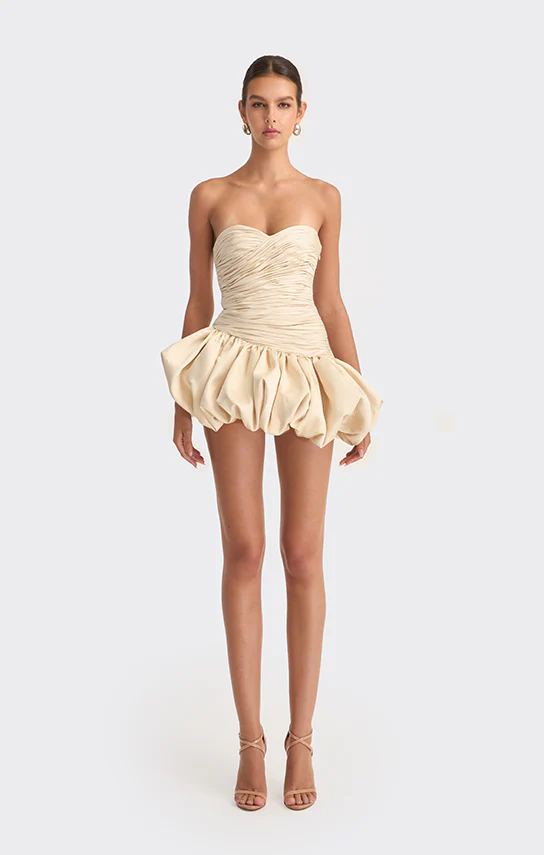 Balloon Draped Mini Dress - Image 3