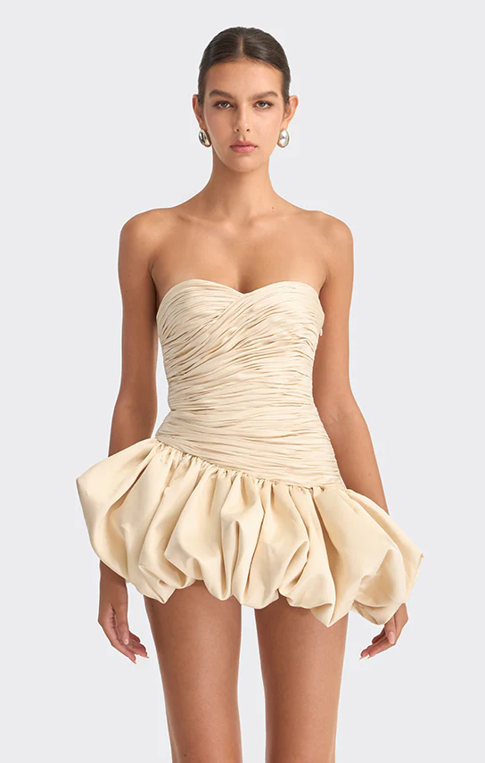 Balloon Draped Mini Dress - Image 4