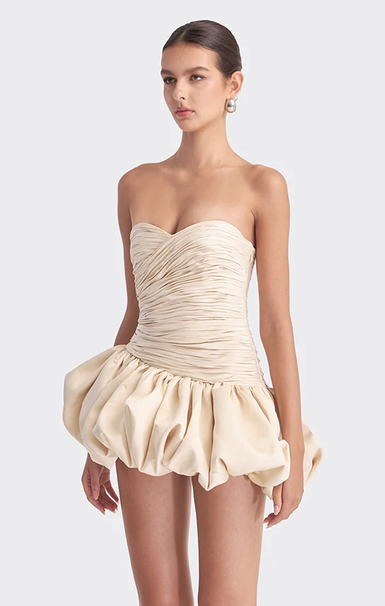 Balloon Draped Mini Dress - Image 8