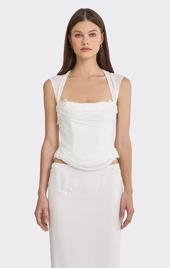 Belle Draped Lace Corset - Image 15