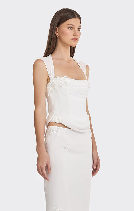 Belle Draped Lace Corset - Image 18