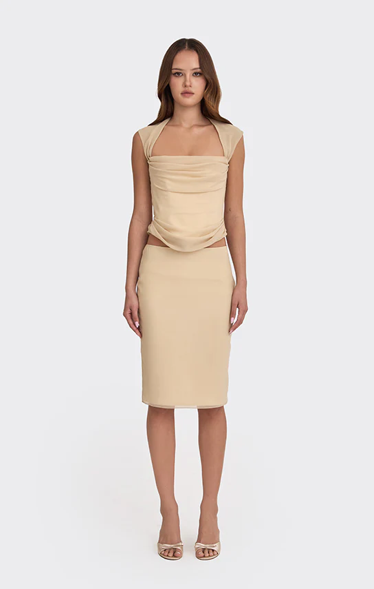 Belle Knee-Length Skirt (Lining) - Image 5