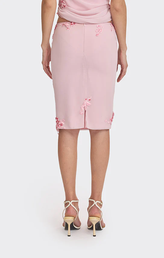 Belle Lace Knee-Length Skirt (Lining) - Image 5