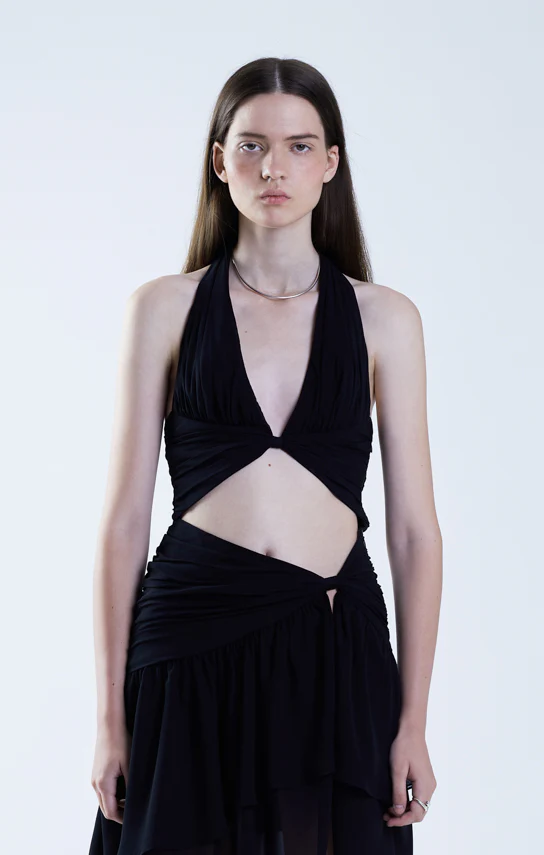 Betta Draped Halter Mini Top