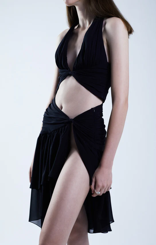 Betta Draped Halter Mini Top - Image 5
