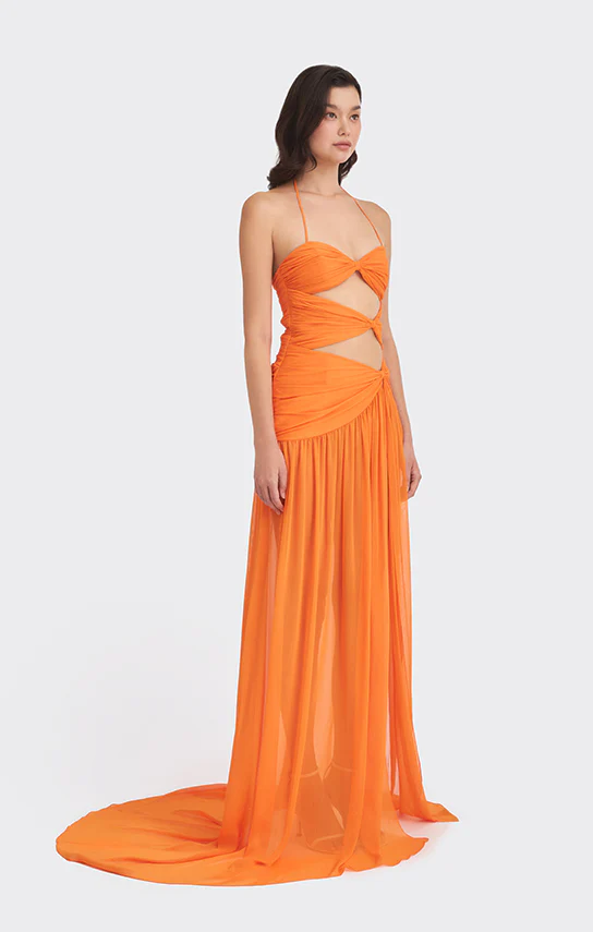 Betta Draped Maxi Dress - Image 10
