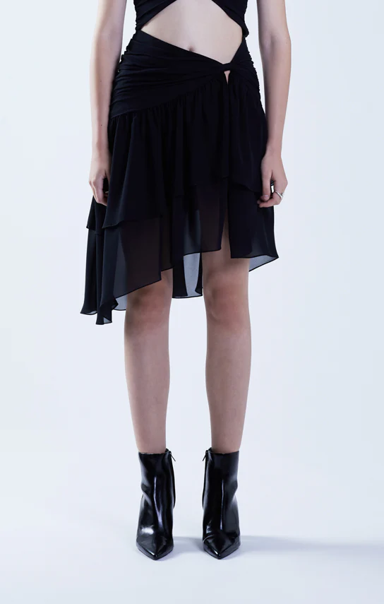 Betta Draped Mini Skirt