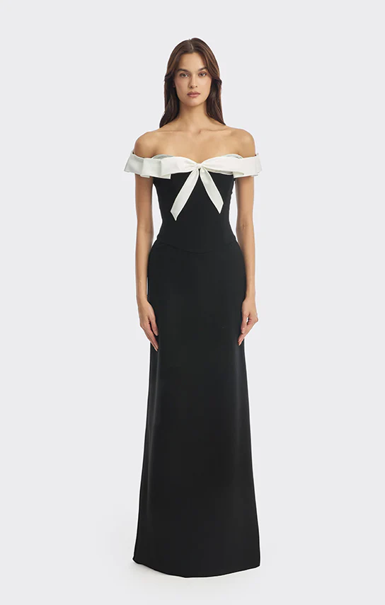 Bow Corset Maxi Dress