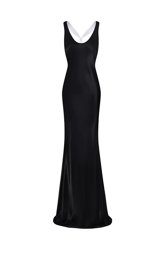 Bow Halter Maxi Slip Dress - Image 9