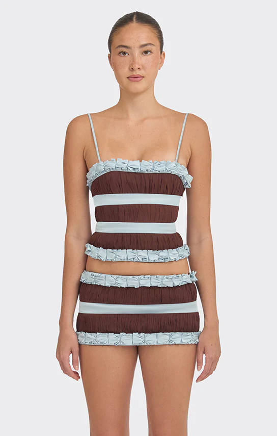 Bow Trim Bustier (Two-Tone) - Image 8
