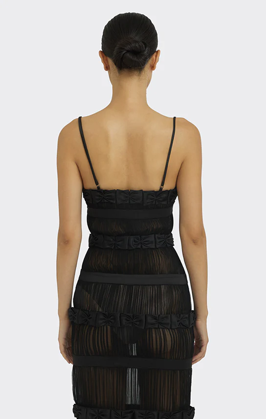 Bow Trim Midi Dress - Image 10
