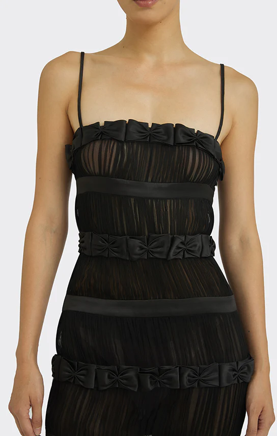 Bow Trim Midi Dress - Image 11