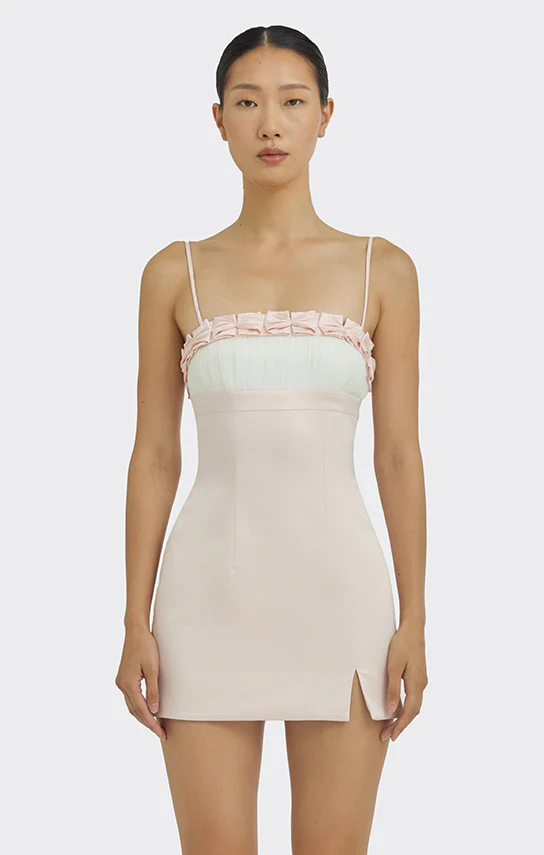 Bow Trim Mini Dress - Image 2