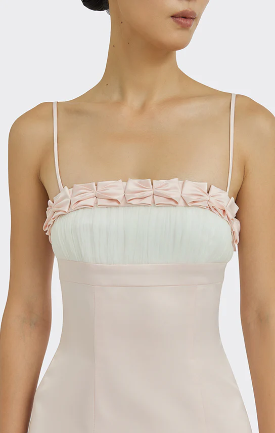 Bow Trim Mini Dress - Image 3