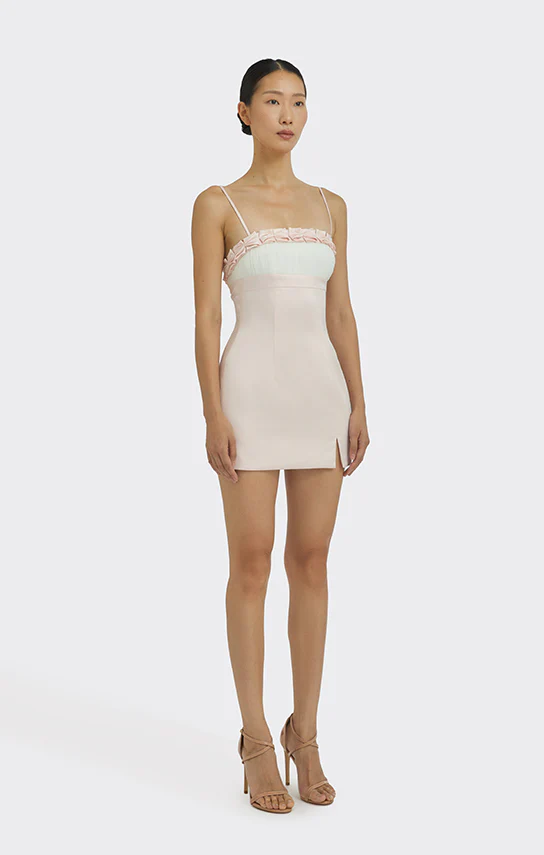 Bow Trim Mini Dress - Image 4