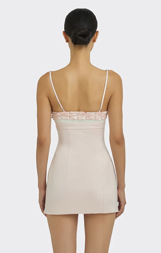 Bow Trim Mini Dress - Image 5