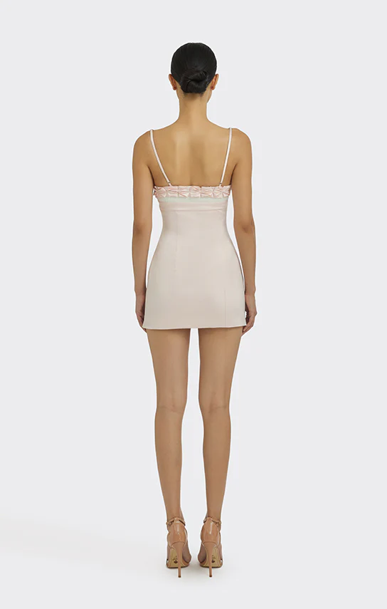 Bow Trim Mini Dress - Image 6