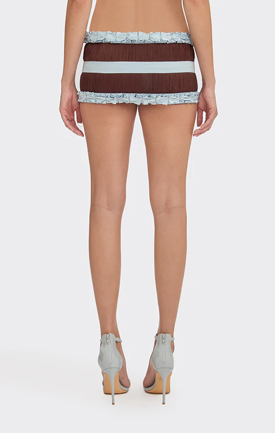 Bow Trim Mini Skirt (Two Tone) - Image 7