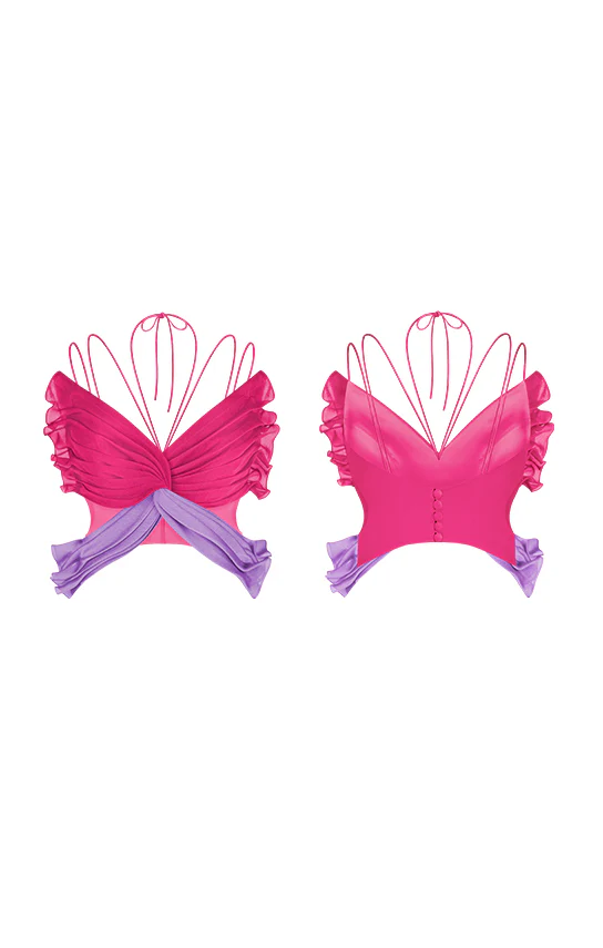 Butterfly Wings Corset (Two-Tone) - Image 17
