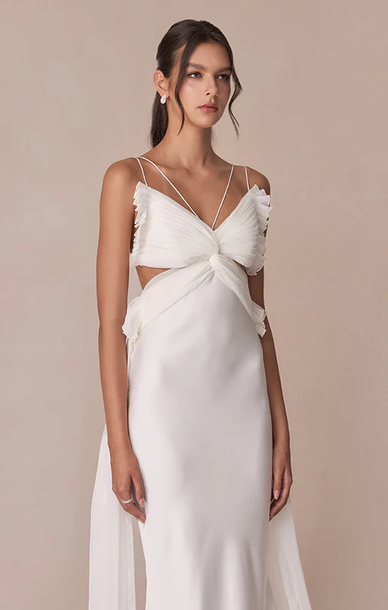 Butterfly Wings Maxi Dress (100% Italian Silk) - Image 6