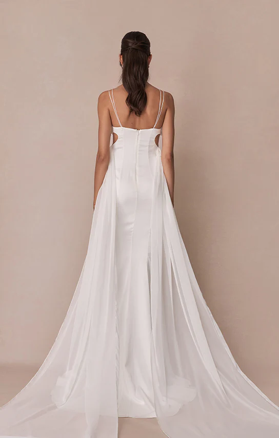 Butterfly Wings Maxi Dress (100% Italian Silk) - Image 7