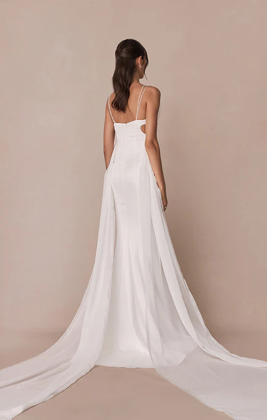 Butterfly Wings Maxi Dress (100% Italian Silk) - Image 8