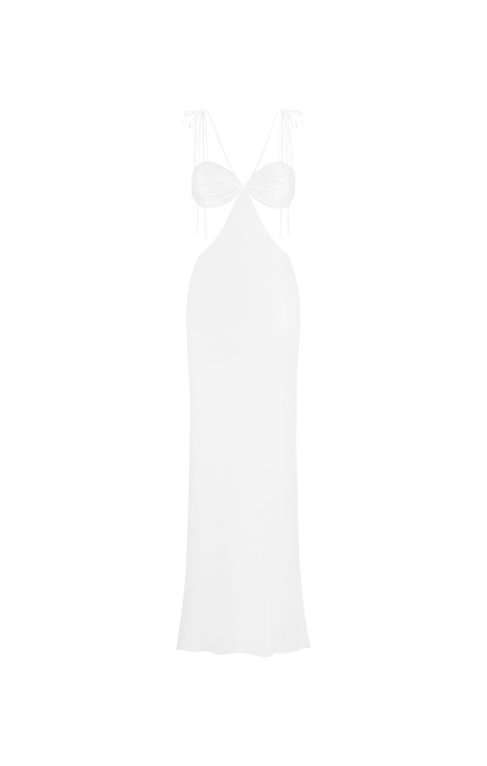 Classic Cut-Out Sheer Maxi Dress - Image 26