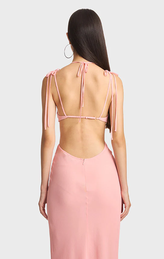 Classic Cut-Out Sheer Maxi Dress - Image 8