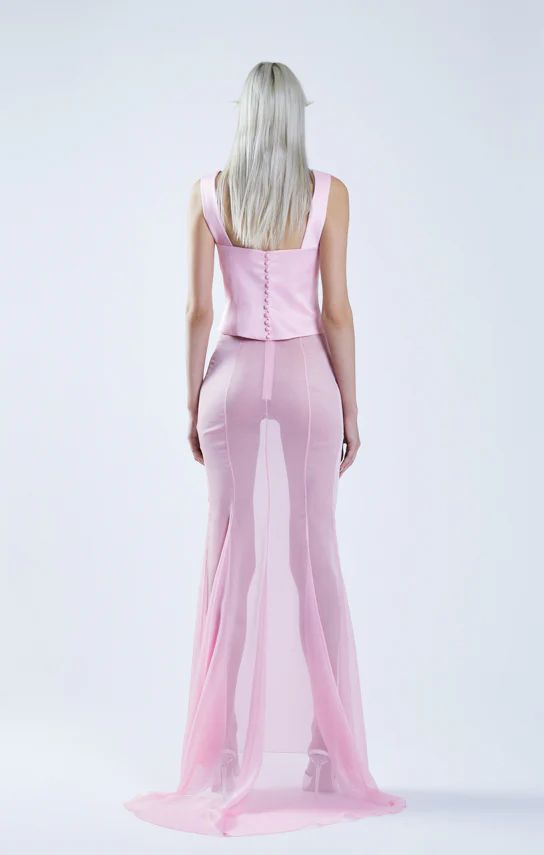 Classic Fishtail Maxi Skirt - Image 4