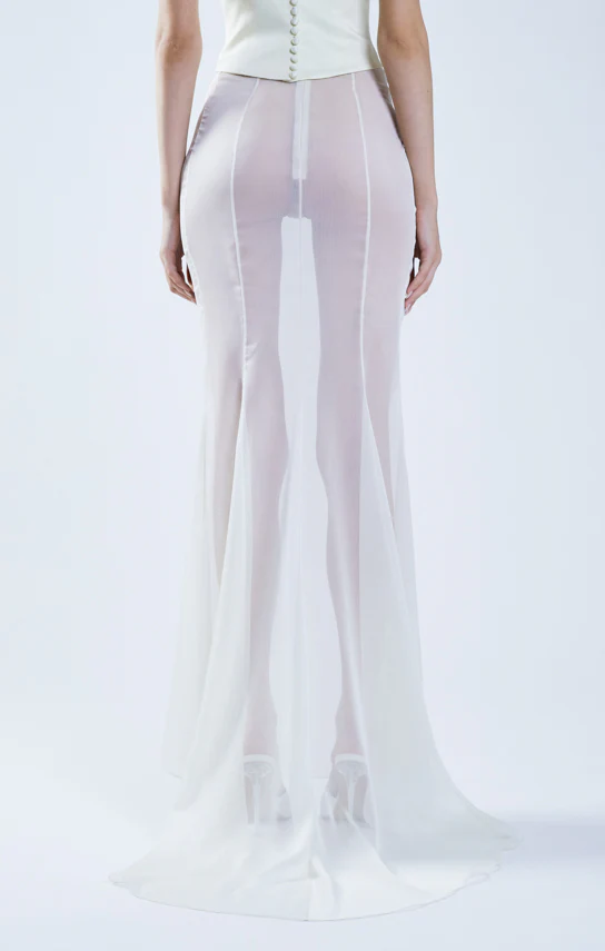 Classic Fishtail Maxi Skirt - Image 9