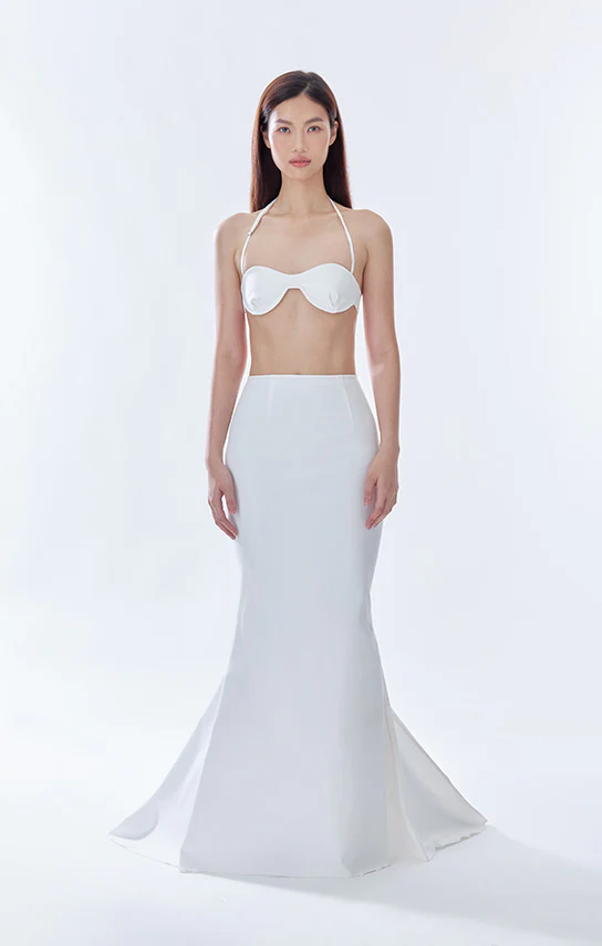 Classic Fishtail Maxi Skirt (Denim) - Image 7