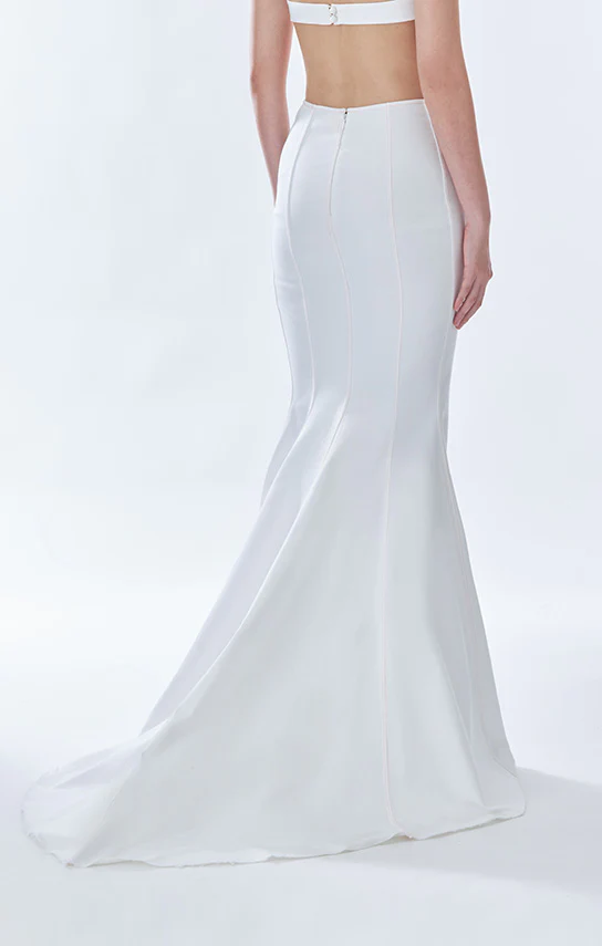 Classic Fishtail Maxi Skirt (Denim) - Image 9