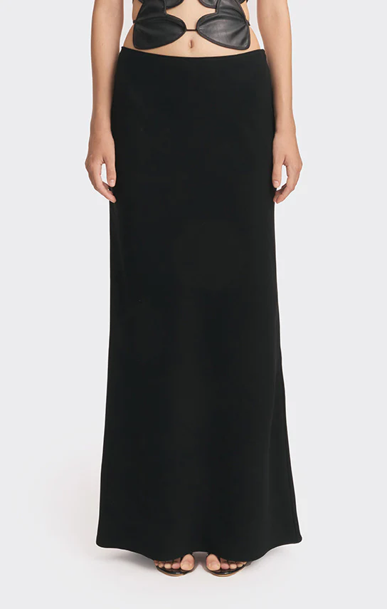 Classic Low Waist Maxi Skirt