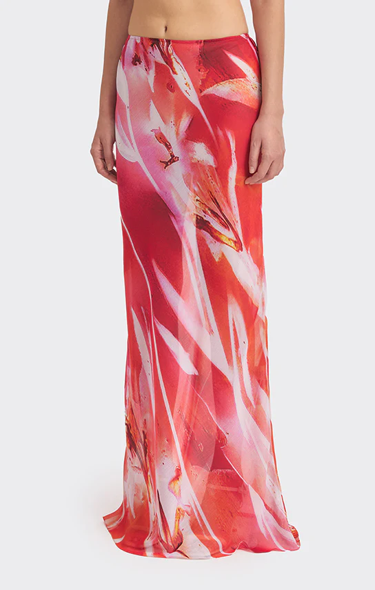 Classic Low Waist Maxi Skirt (Exclusive Print) - Image 3